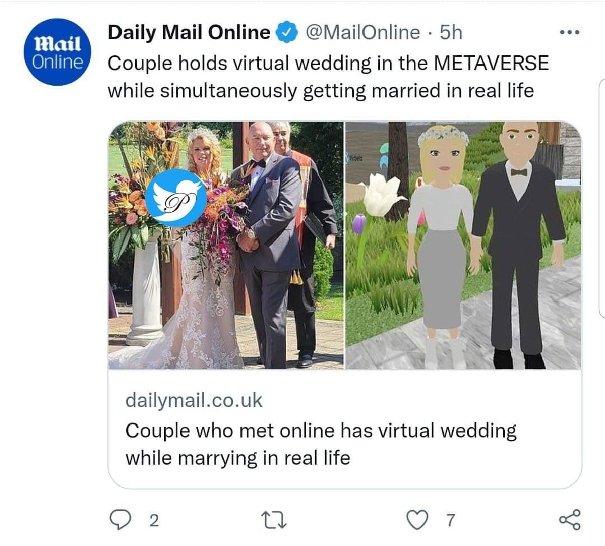 مهمان در فضای مجازی متاورس, ثبت اولین ازدواج متاورسی, مراسم عروسی مجازی در متاورس