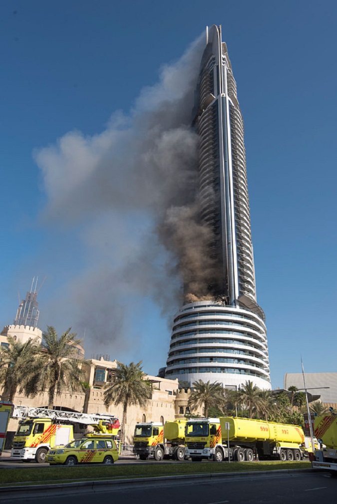 آتش سوزی در برج خلیفه
