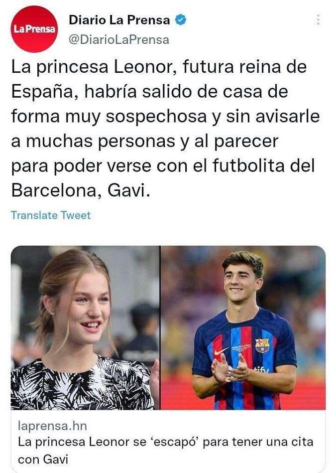 فرار دختر پادشاه اسپانیا برای بازیکن بارسلونا