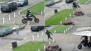 کشتار یک موتورسوار در روز روشن توسط یک سارق [+فیلم وحشیانه]