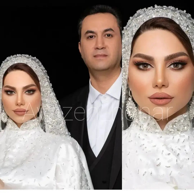 عکس محیا اسناوندی در لباس عروس