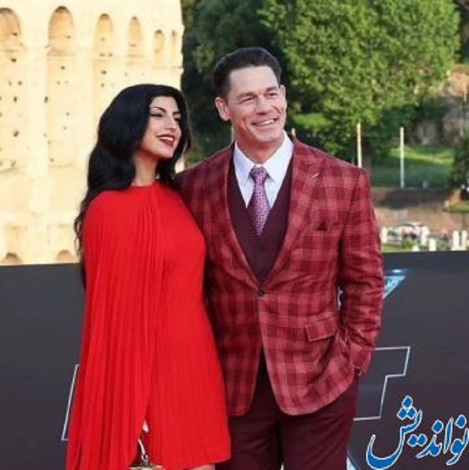 جان سینا همراه همسر ایرانی اش در جشنواره رم