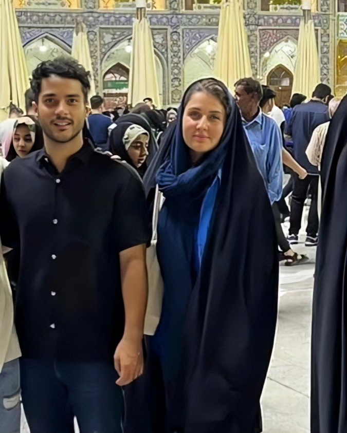 عکس ساعد سهیلی و همسرش در مشهد