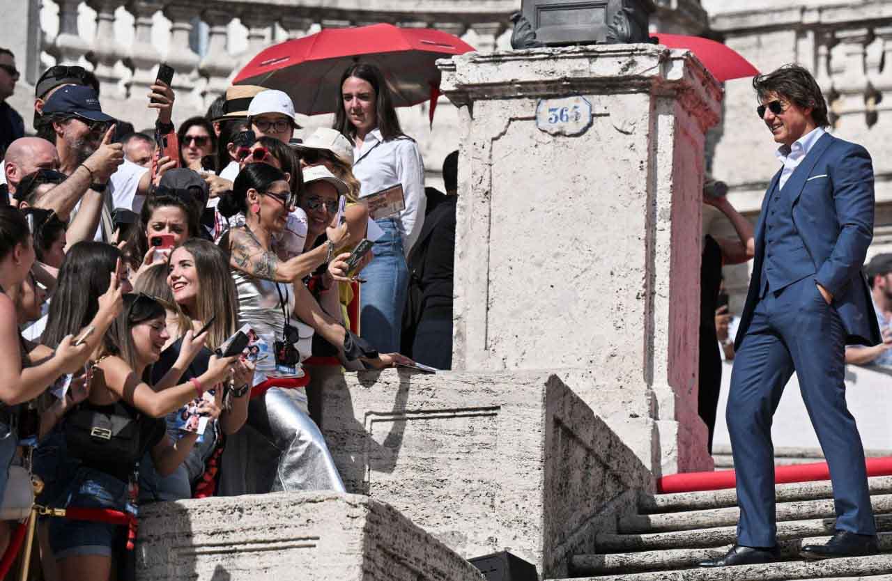 تام کروز در مراسم افتتاحیه رم