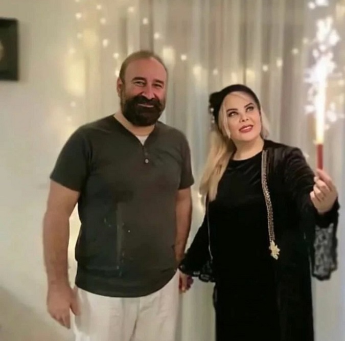 مهران احمدی بازیگر و همسرش