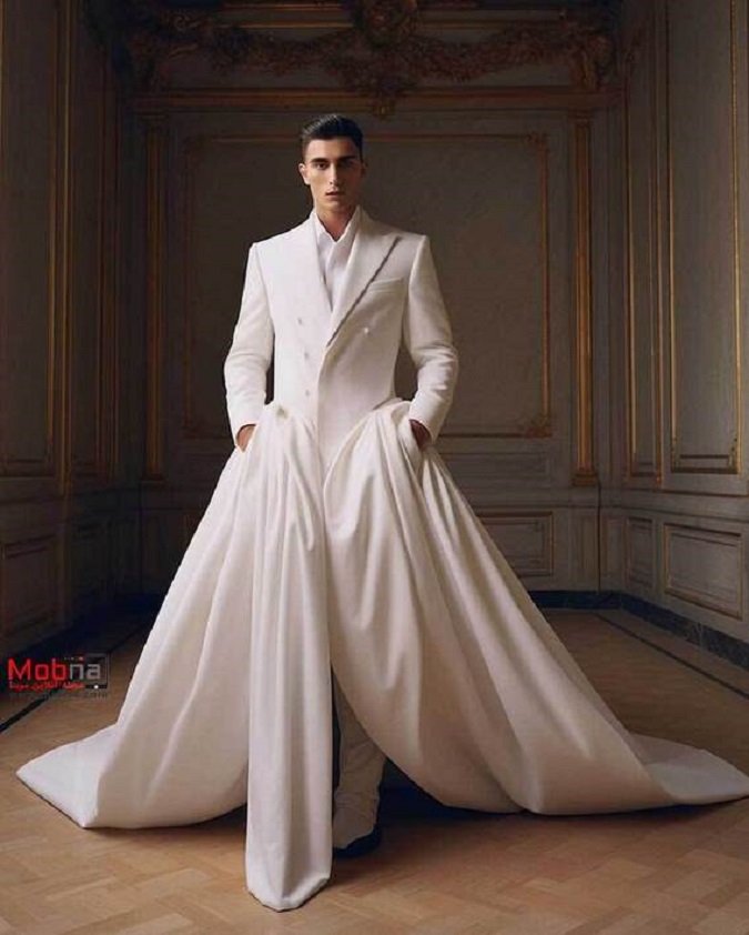 هوش مصنوعی لباس عروس مردانه