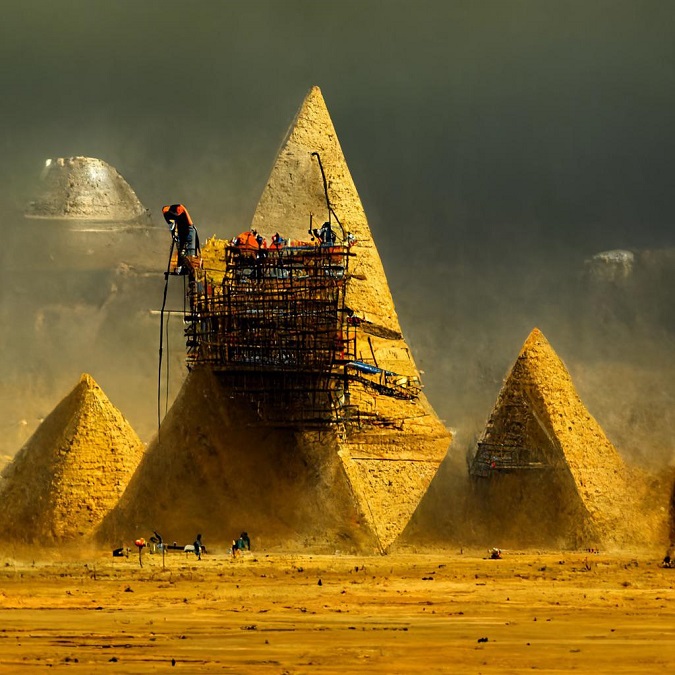 سازنده اهرام مصر توسط هوش مصنوعی