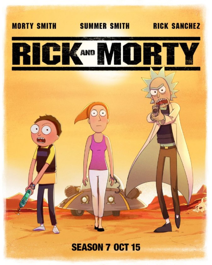 پوستر فصل هفتم انیمیشن Rick and Morty